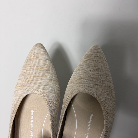 Vivaia Flats Hemp Oatmeal Tan Neutral Color Size 39/7.5 Womens shoes - Picture 11 of 12